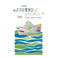 CACTUS Jugendweihekarte Schiff
