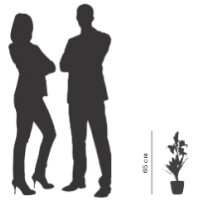 PAPERFLOW Plante artificielle fleurs de lys, (H)650 mm