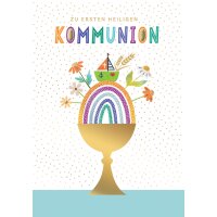 CACTUS Kommunionskarte Engel mit Anhänger