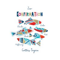 CACTUS Konfirmationskarte Fische