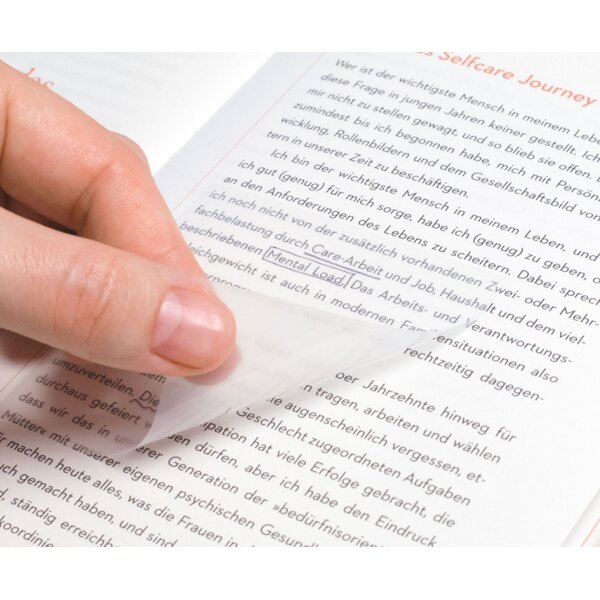 Kores Haftnotizen "TRANSPARENT", 75 x 75 mm, blanko