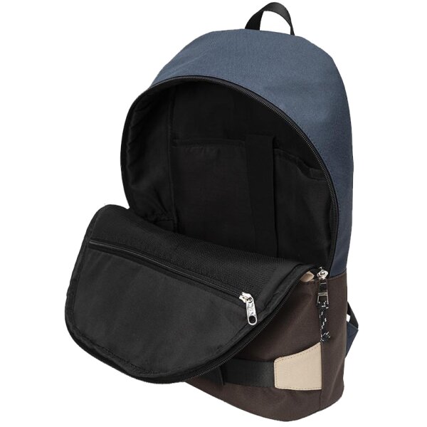 BESTLIFE Urban Notebook-Rucksack COL SKATE, blau beige braun