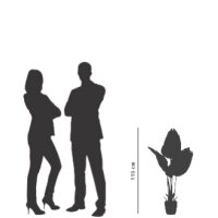 PAPERFLOW Plante artificielle bananier, hauteur: 1.150 mm