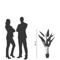 PAPERFLOW Kunstpflanze "Paradiesvogelblume",...