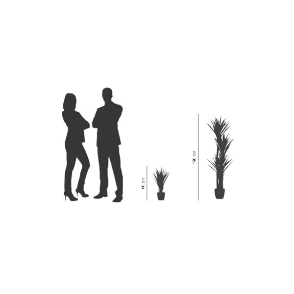 PAPERFLOW Kunstpflanze "Yucca", H&ouml;he: 1.500 mm