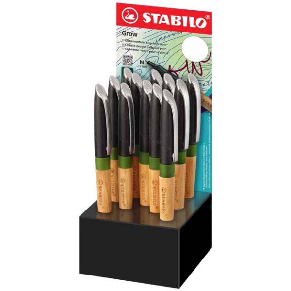 STABILO Stylo à bille Grow, présentoir de 12