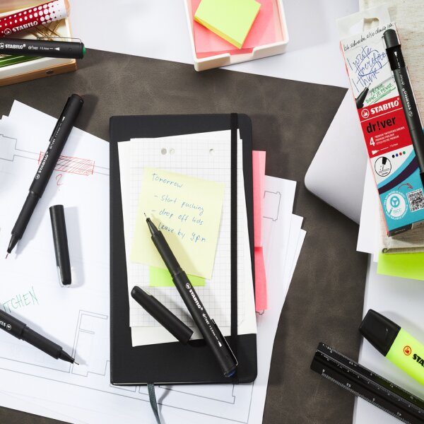 STABILO Feutre décriture dr!ver, fin, bleu