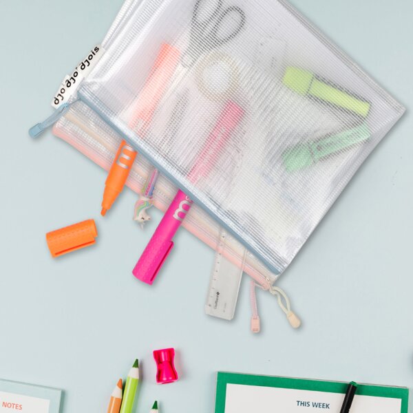 djois by tarifold Pochette à zip ZIPPER Pastel, A3, assorti