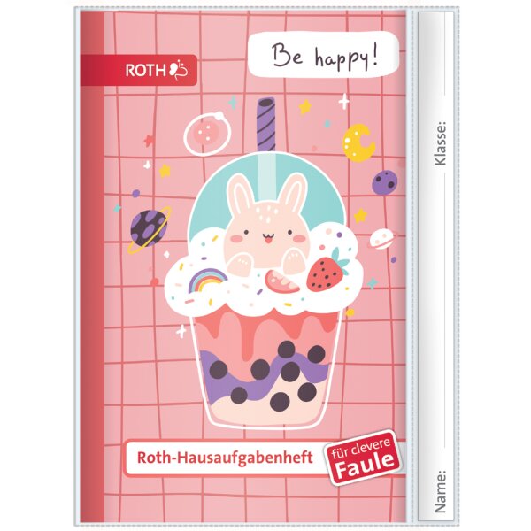 ROTH Hausaufgabenheft Teens für clevere Faule "Bubble Tea"