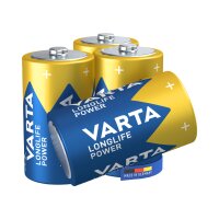 VARTA Pile alcaline Longlife Power, Mono (D/LR20), par 4
