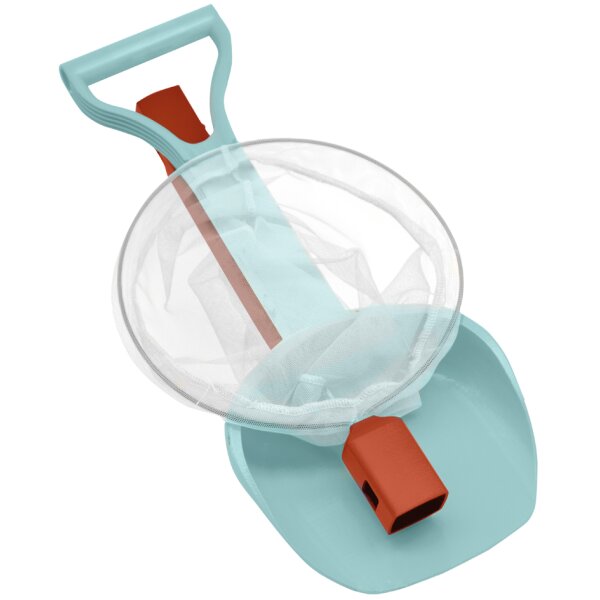 SCHILDKRÖT Kit de jouets de plage 2 en 1, rouge/bleu