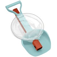 SCHILDKRÖT Kit de jouets de plage 2 en 1, rouge/bleu