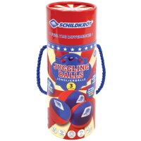 SCHILDKRÖT Jonglierbälle, 3er Set, rot blau