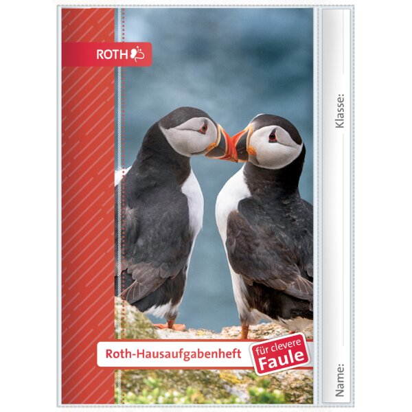 ROTH Hausaufgabenheft Tiere für clevere Faule "Papageien"