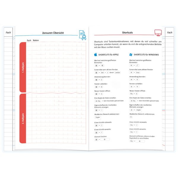 ROTH Hausaufgabenheft Tiere für clevere Faule "Papageien"
