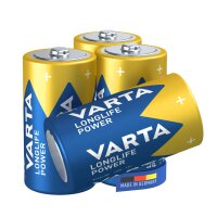 VARTA Pile alcaline Longlife Power, Baby (C), 4...