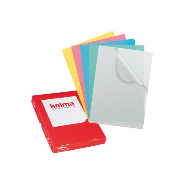 KOLMA Dossiers VISA Superstrong A4 59.464.19 couleur ass., lisse 100 pièces