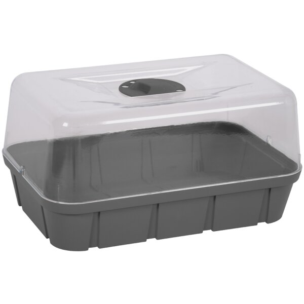 EDA Mini-Gewächshaus, Grösse M, Volumen: 5,7 L, anthrazit