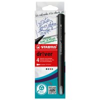 STABILO Feutre décriture dr!ver, medium, étui carton de 4