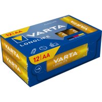 VARTA Alkaline Batterie Longlife, Mignon AA, 12er