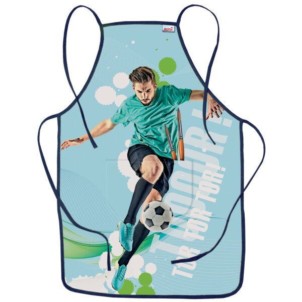 ROTH Tablier de peinture Football, avec poche frontale