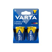 VARTA Pile alcaline Longlife Power, Mono (D), par 2