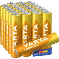 VARTA Pile alcaline Longlife, Micro (AAA), 12 pièces