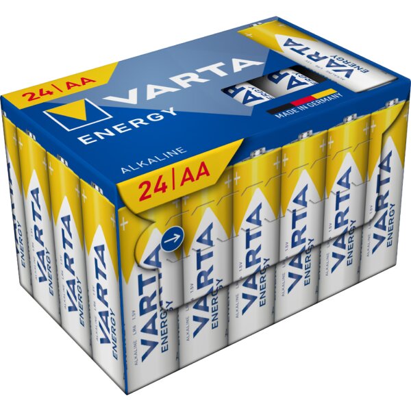 VARTA Pile alcaline Energy, Mignon (AA), 24 pièces