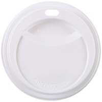 HYGOSTAR Deckel für Pappbecher, weiss, mit...