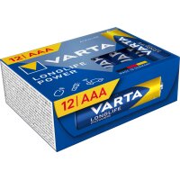VARTA Pile alcaline Longlife Power, Micro (AAA), 12...