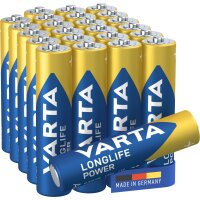 VARTA Pile alcaline Longlife Power, Micro (AAA), 12 pièces
