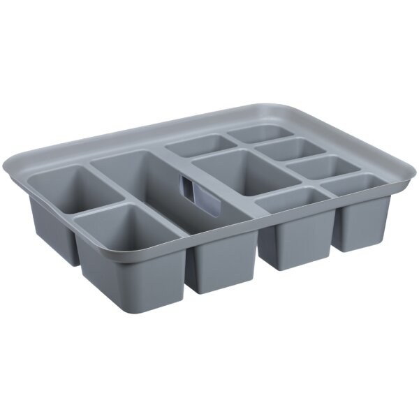 plast team Einsatz mit Griff für PROBOX RECYCLE, grau