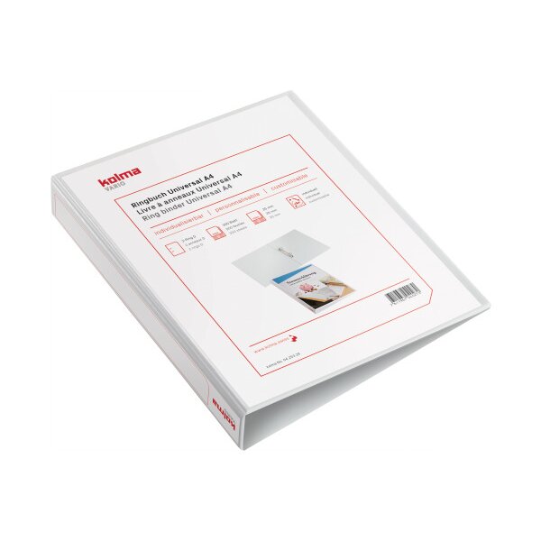 KOLMA Pr&auml;s.-Ringbuch Vario 5.5cm 04.253.16 2 Ringe weiss A4