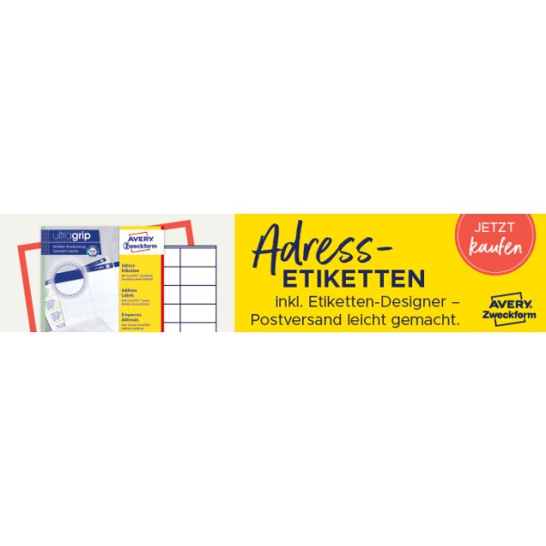 AVERY Zweckform Wetterfeste Versand-Etiketten, 99,1 x 139 mm