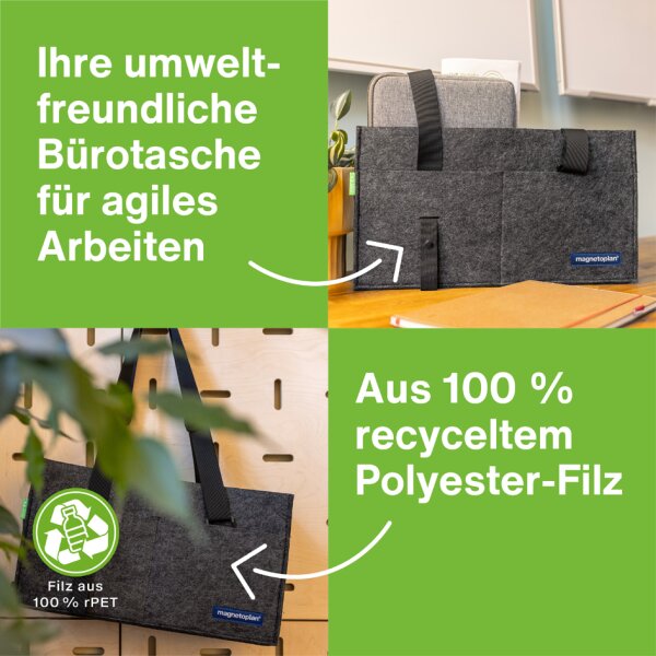 magnetoplan Sacoche en feutre Desk Sharing Bag, anthracite