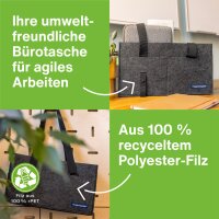 magnetoplan Sacoche en feutre Desk Sharing Bag, anthracite