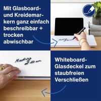 magnetoplan Organiseur de bureau Glasboard, blanc