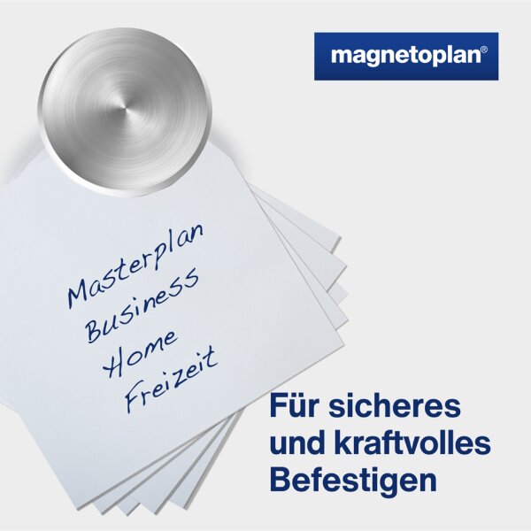 magnetoplan Aimant néodyme Discofix forte, 30 mm, argent