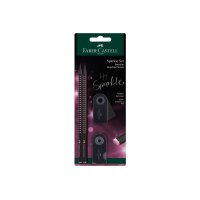 FABER-CASTELL Schreibset Sparkle 118296 Midnight rose