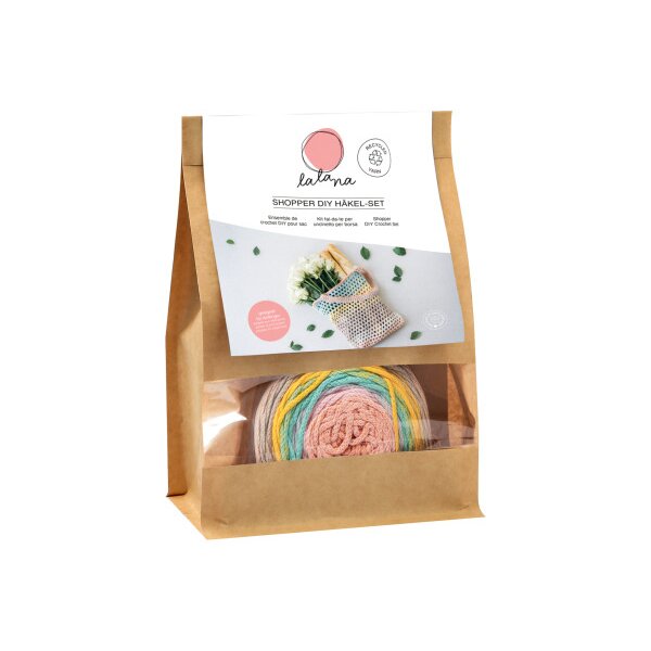 I AM CREATIVE Shopper DIY H&auml;kel Set 1000-1087 pastell