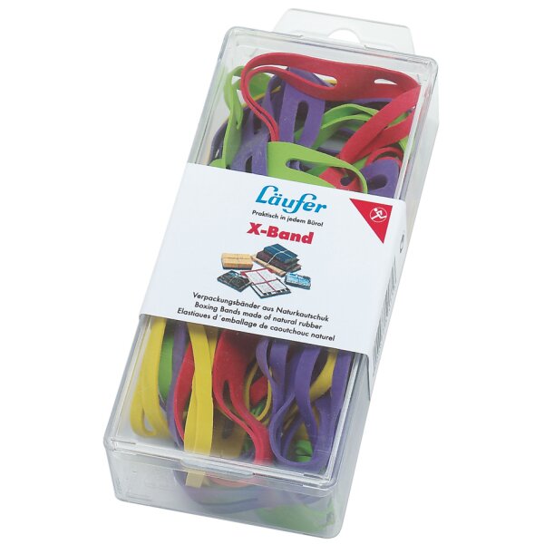 Läufer Elastiques en X dans une boîte - 30 g, tailles et