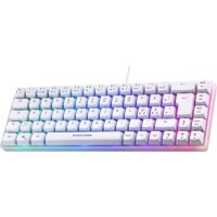 DELTACO TKL Gaming Keyboard membrane GAM-158-W RGB CH-Layout, White