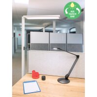 MAUL Lampadaire à LED MAULsenja, variateur, blanc