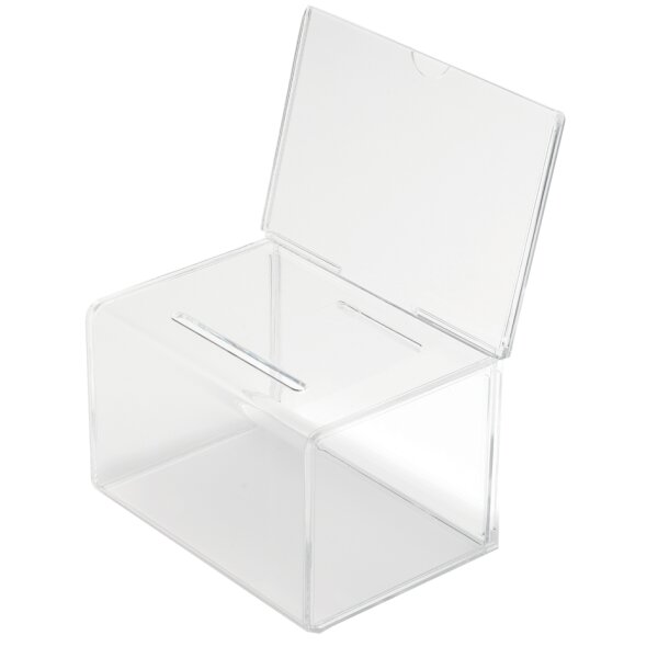 deflecto Urne promotionnelle, en acrylique, transparent