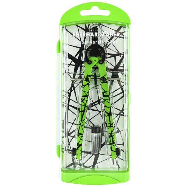 EBERHARD FABER Schnellverstellzirkel, neongrün schwarz