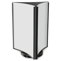 deflecto Porte-visuel, rotatif, 3 faces, format long