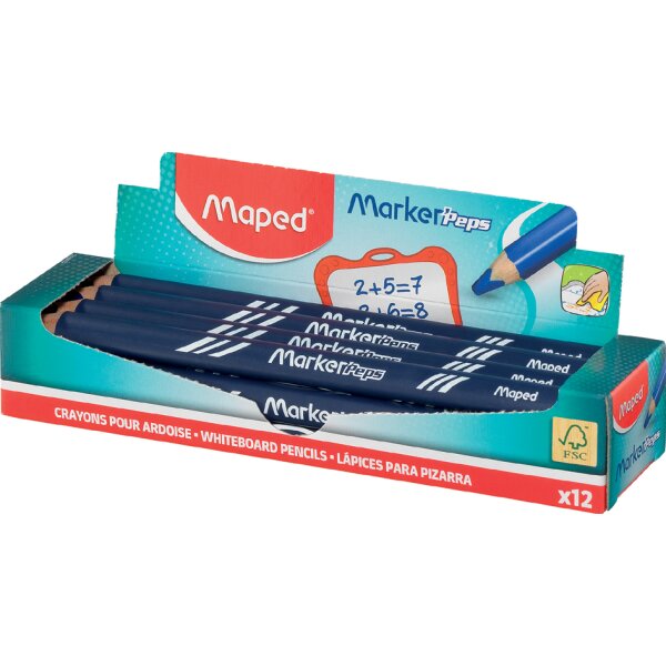 Maped Whiteboard-Marker MarkerPeps, blau, 12er Display