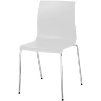 PAPERFLOW Chaise visiteur ARKO, set de 2, blanc