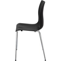 PAPERFLOW Chaise visiteur ARKO, set de 2, noir