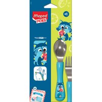 Maped PICNIK Set de couverts MINIZ Raton laveur, 3...